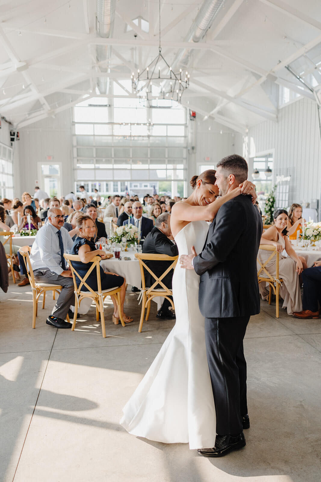Bride and groom first dance at Canandaigua Country Club, NY