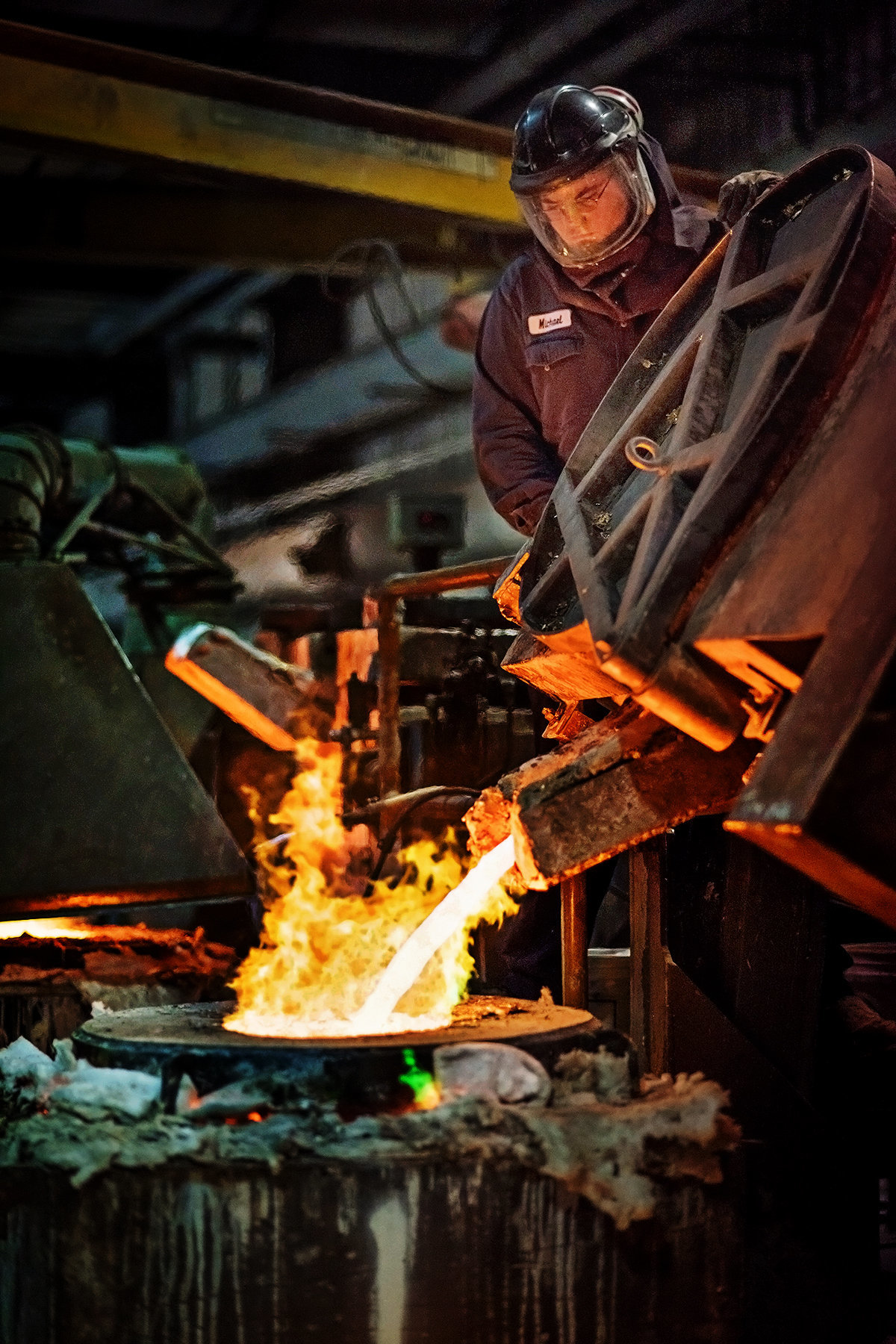 Advertising photograph of a foundry