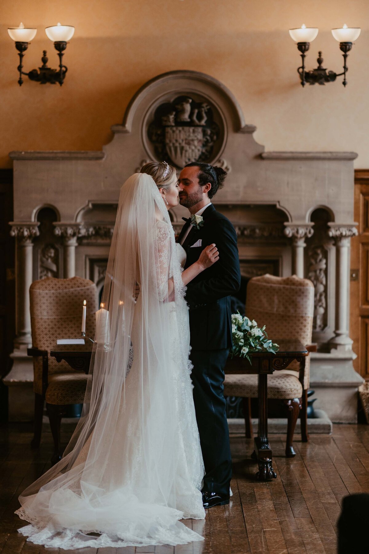 Bride and groom Intimate wedding ceremony in Hampshire-1