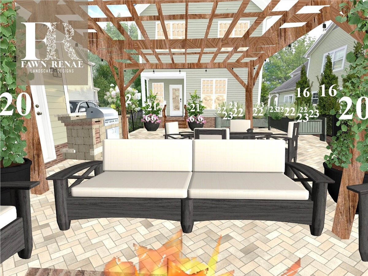 #CLARK back patio design