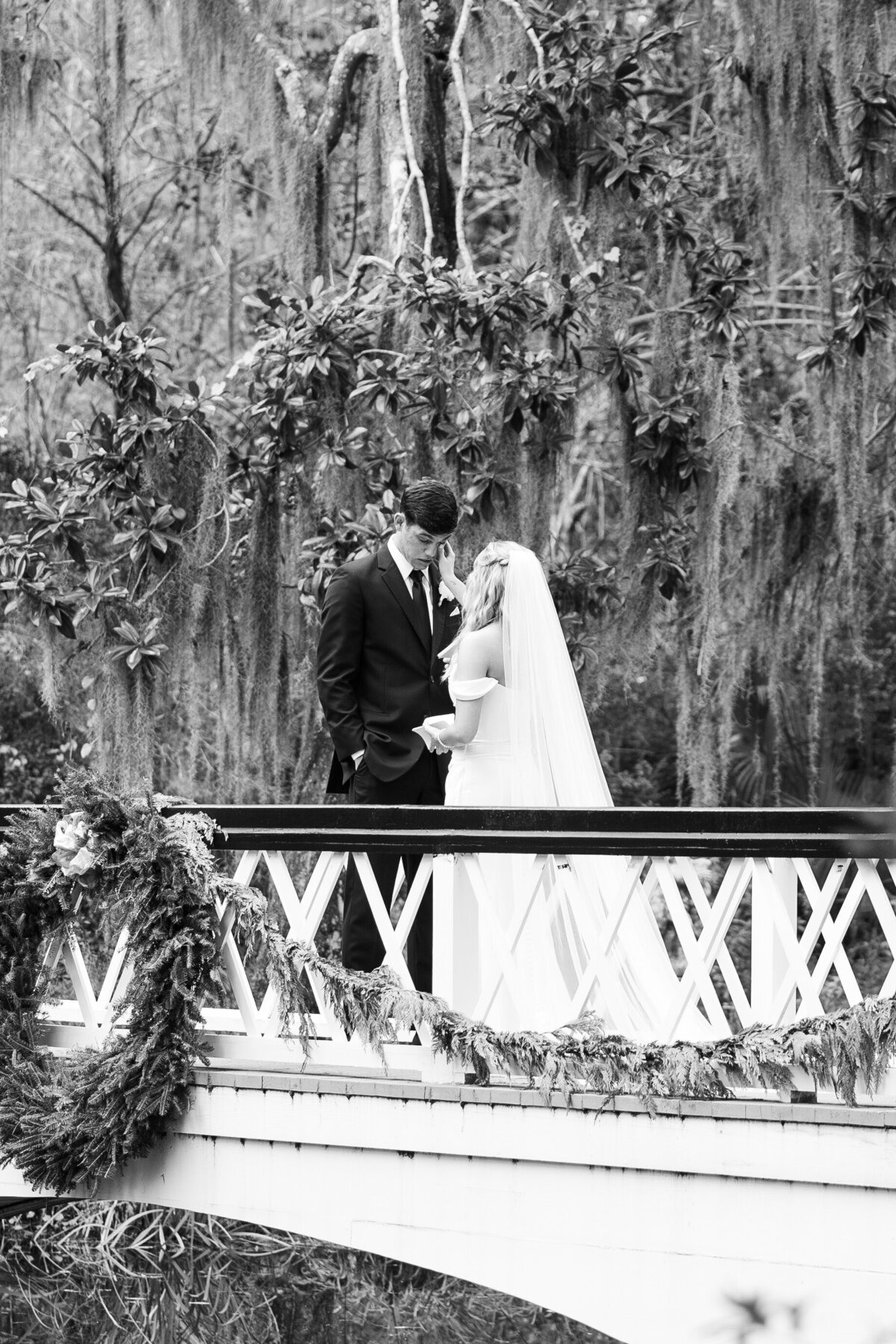 Katherine Horton Photography Sarah & Trey's Wedding Day Bride & Groom First Look 049