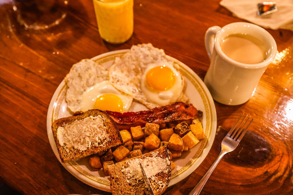 Enjoy a delicious homemade breakfast at the Kitzhof Inn, a rustic B&B in Southern Vermont