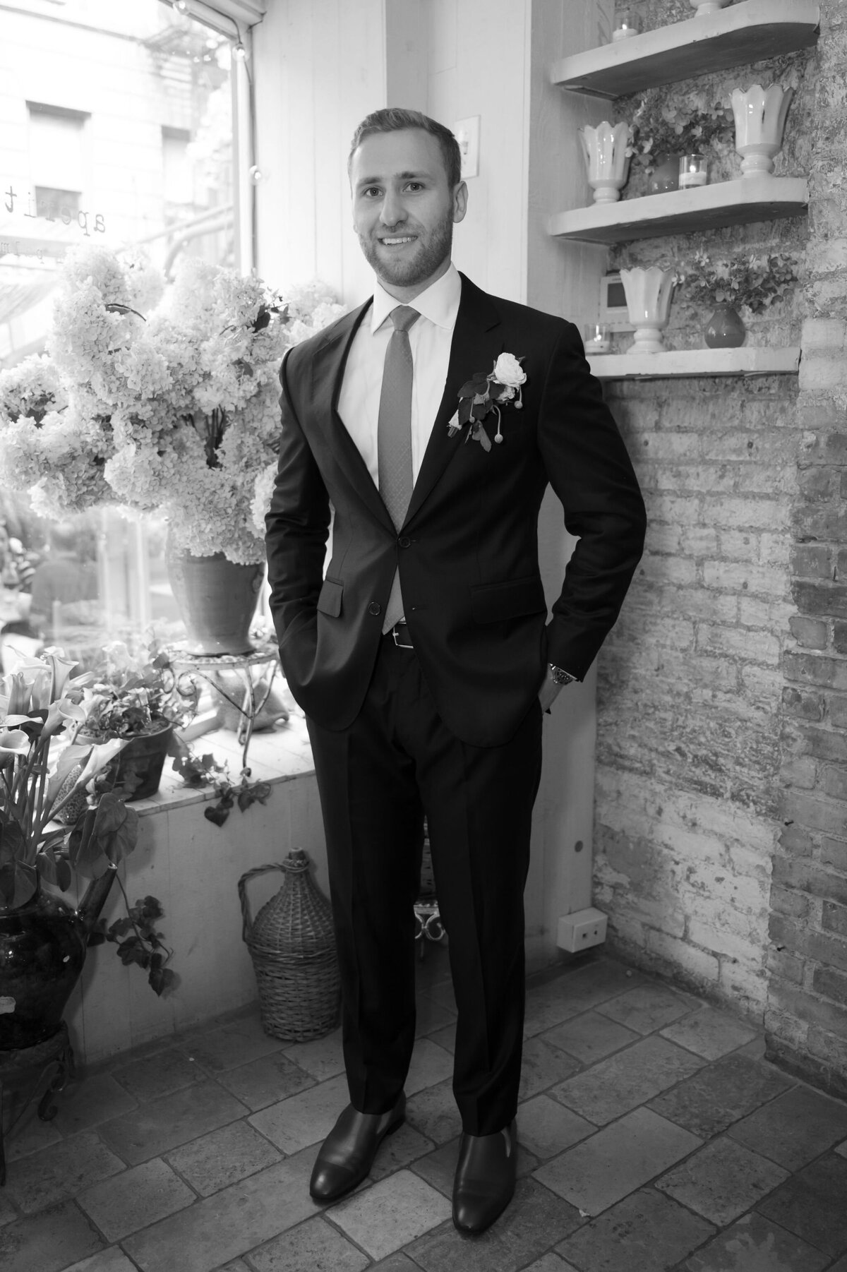 Groom  Portrait by Lisa Blanche Photography