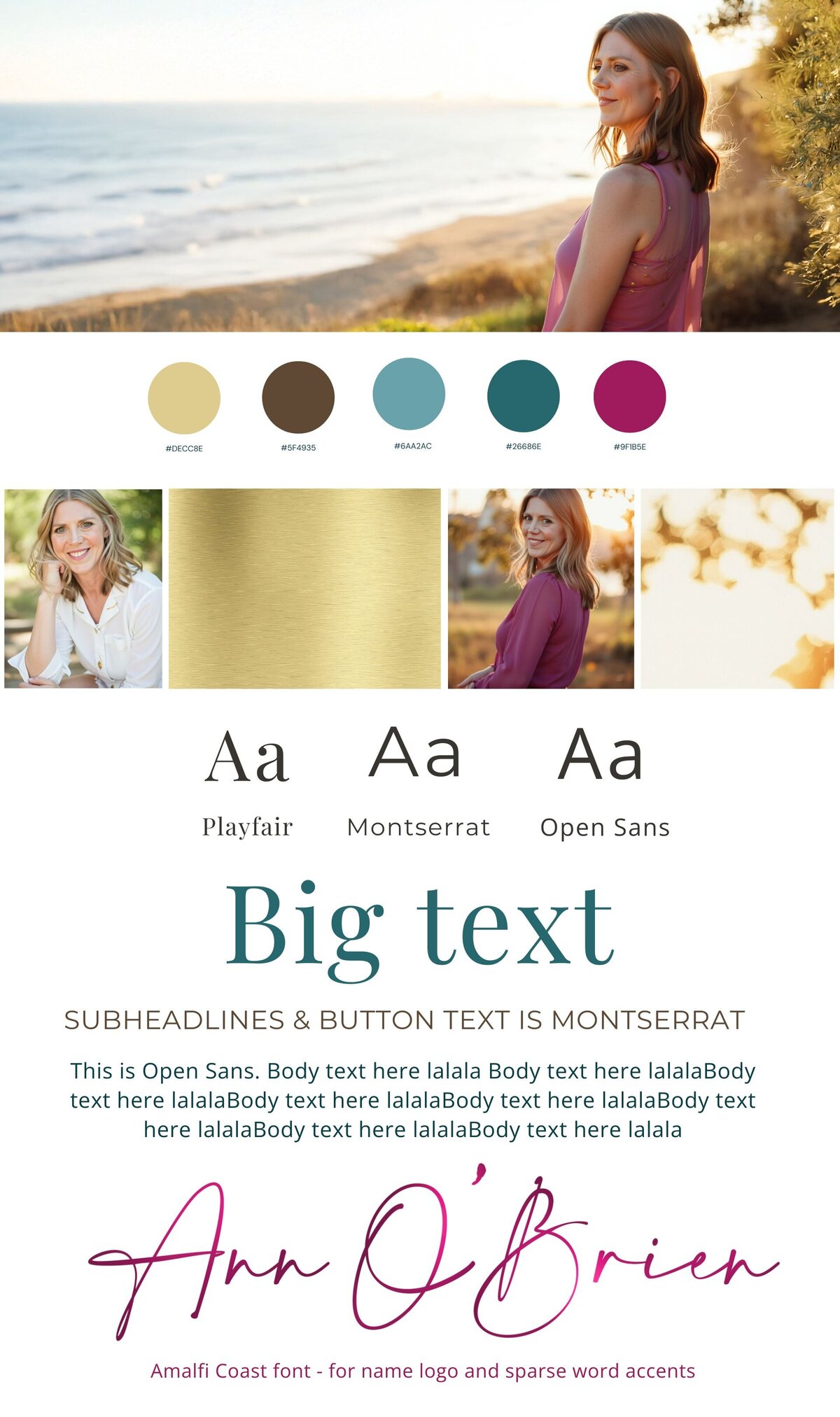 ANN O'Brien  Brand Board 