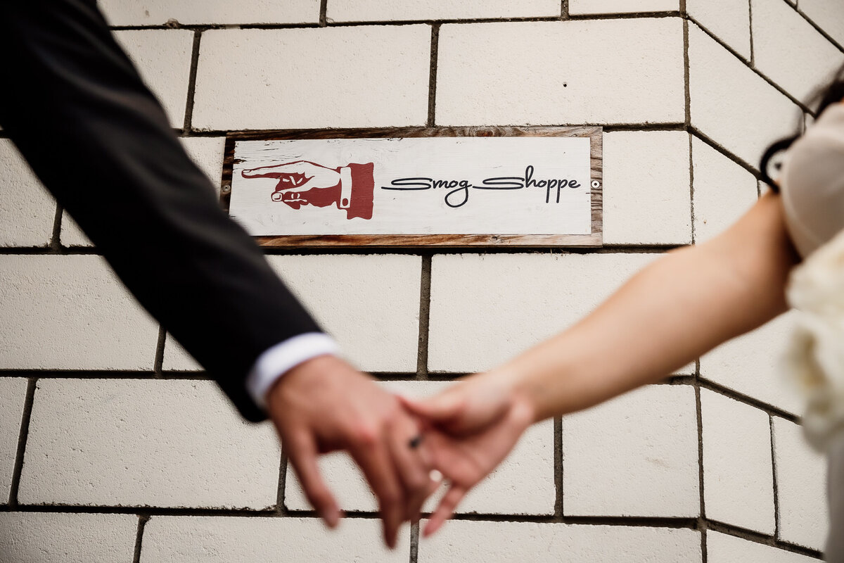 Archer Inspired Photography - Christina and Jake Wedding - Smog Shoppe Los Angeles - First Look and Couple Photos-314