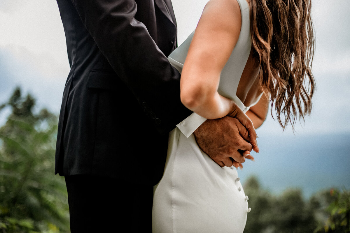 Salem VA wedding and Elopement photographer earthy and moody Charleigh Roberts Photography artsy earthy moody virginia roanoke va east coast north carolina nc pearl veil babys breath kiss happy blue ridge mountains parkway