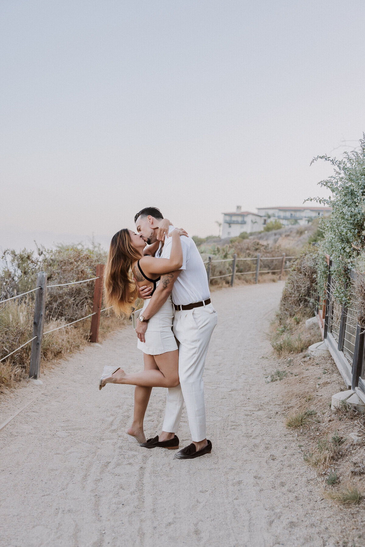 palos verdes engagement photographer terranea