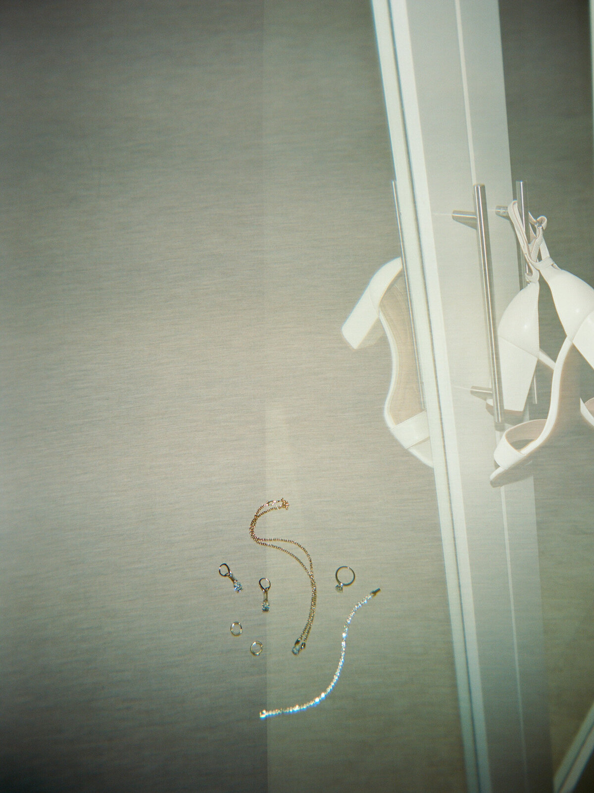 Mexico film wedding photographer, film double exposure, wedding details at Paradisus resort