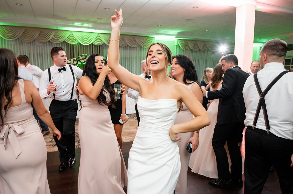 bride dancing at wedding