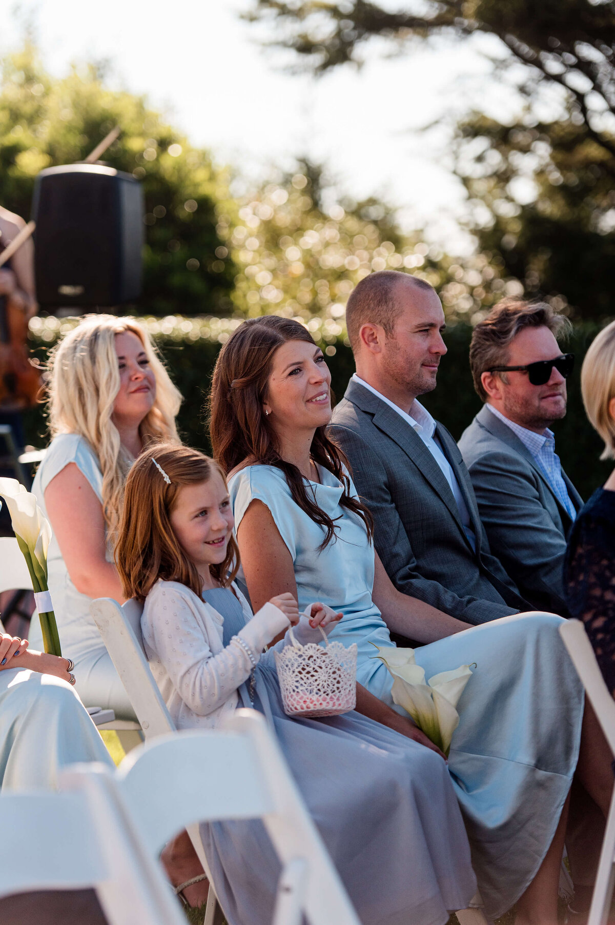 Family at Seabrook, Washington State Wedding