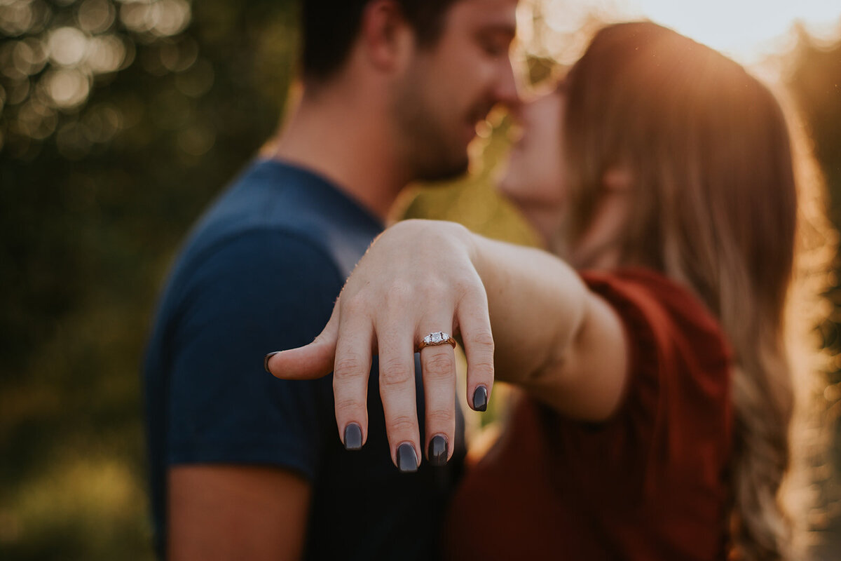 engagement photography ring