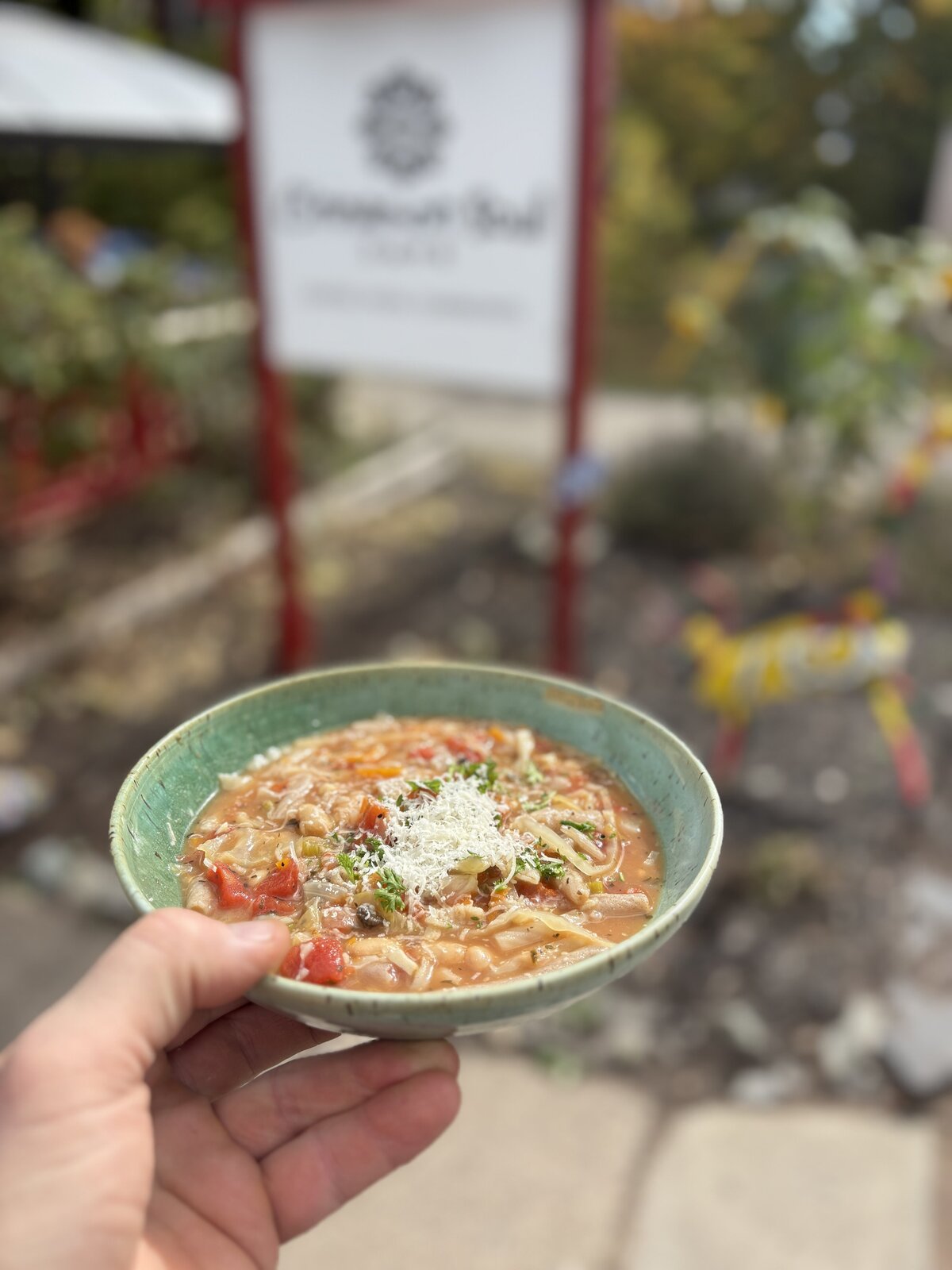 Tomato Vegetable Soup | Healthy Cafe Food | Soup of the Day | Cinnamon Soul Cafe