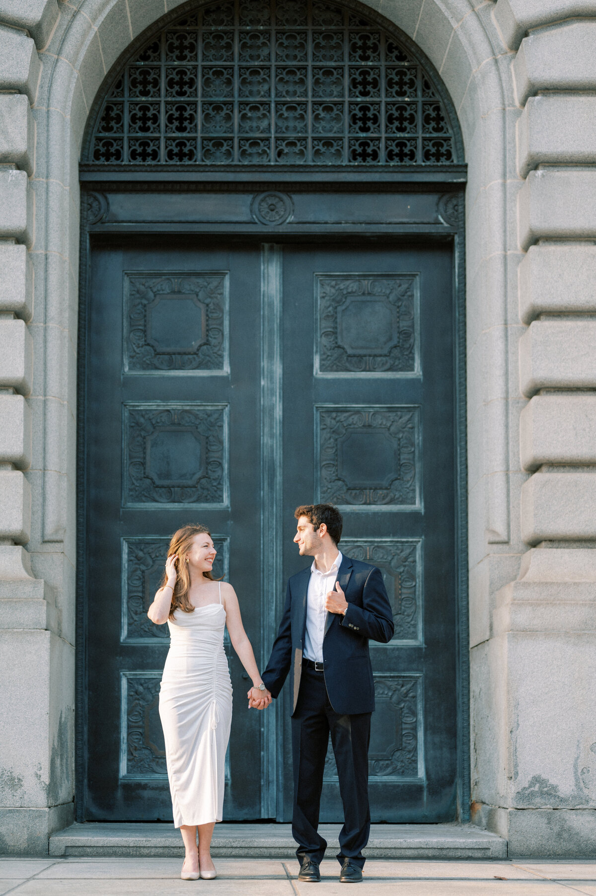 Old Courthouse Engagement Session in Downtown Cleveland-60