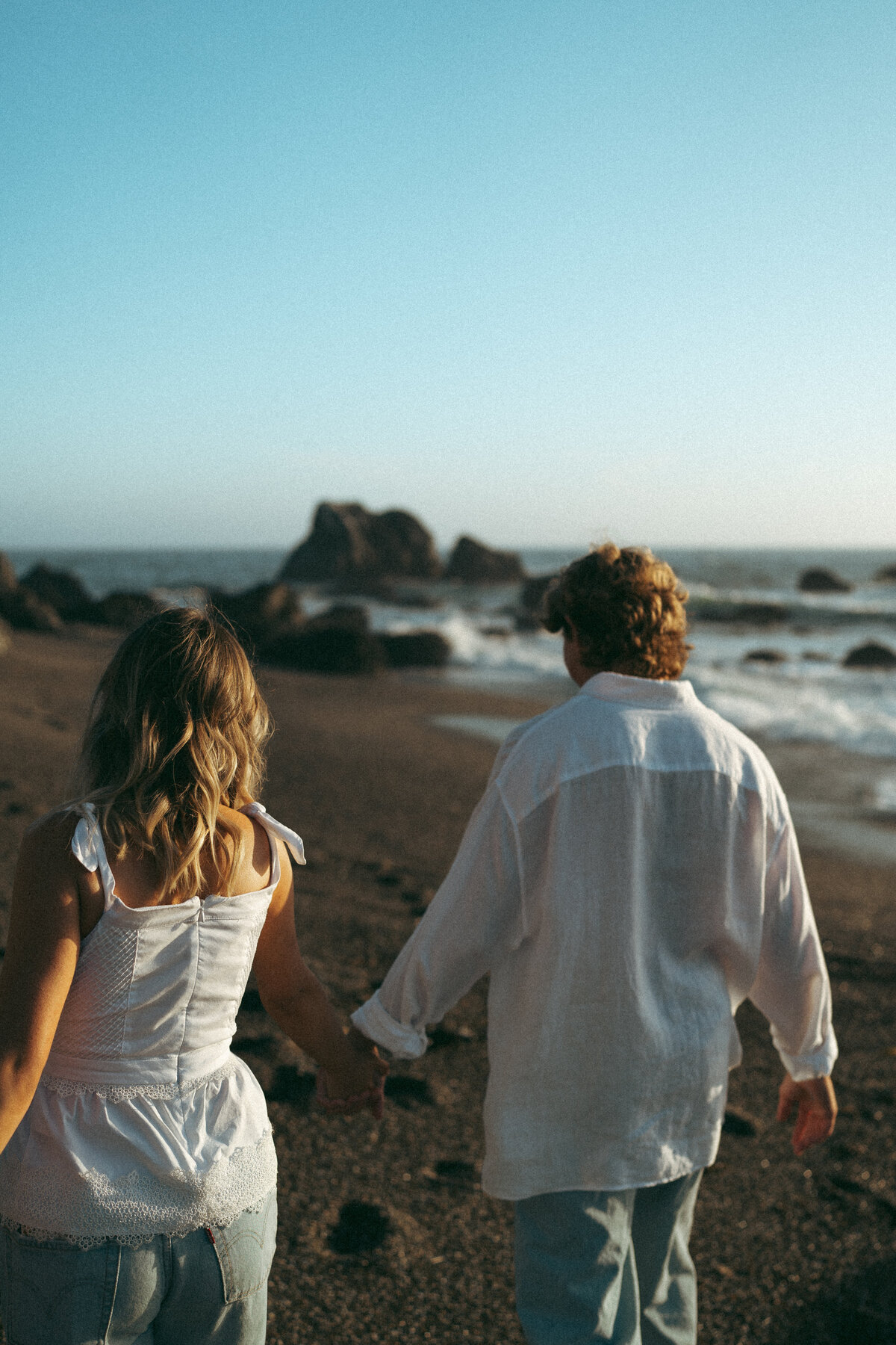 Whimsical Engagement Couples Photoshoot - Sonoma Coast, California