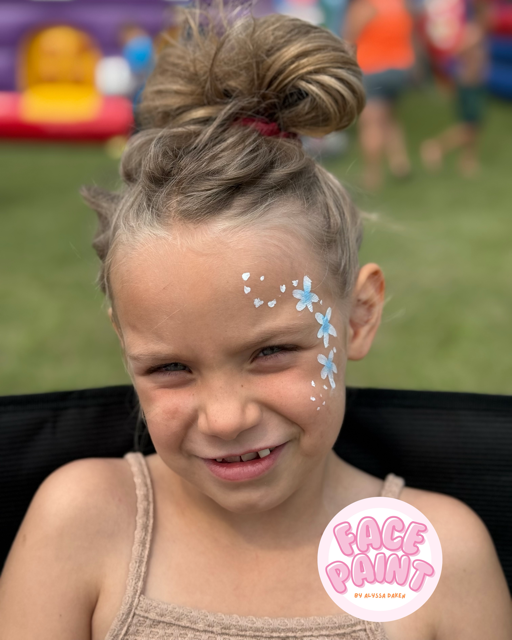 face-painting-by-alyssa-daken-simple-quick-easy-girls-blue-flow-face-paint-design