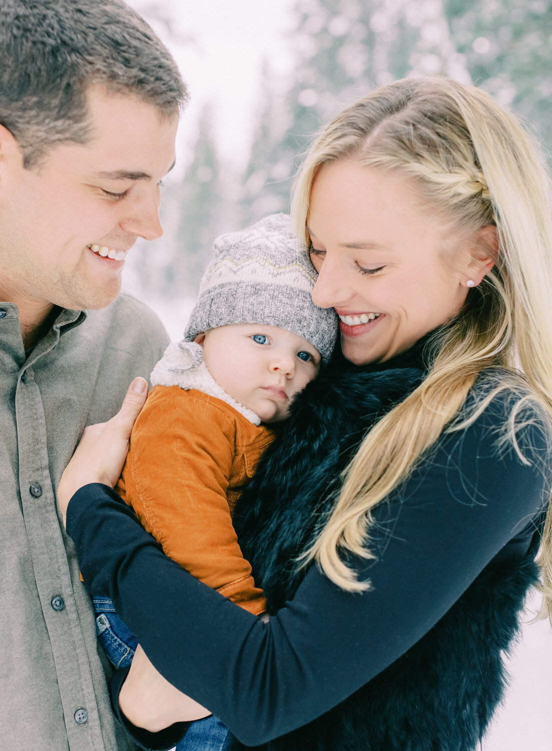 Family Photography in winter in Truckee Lake Tahoe