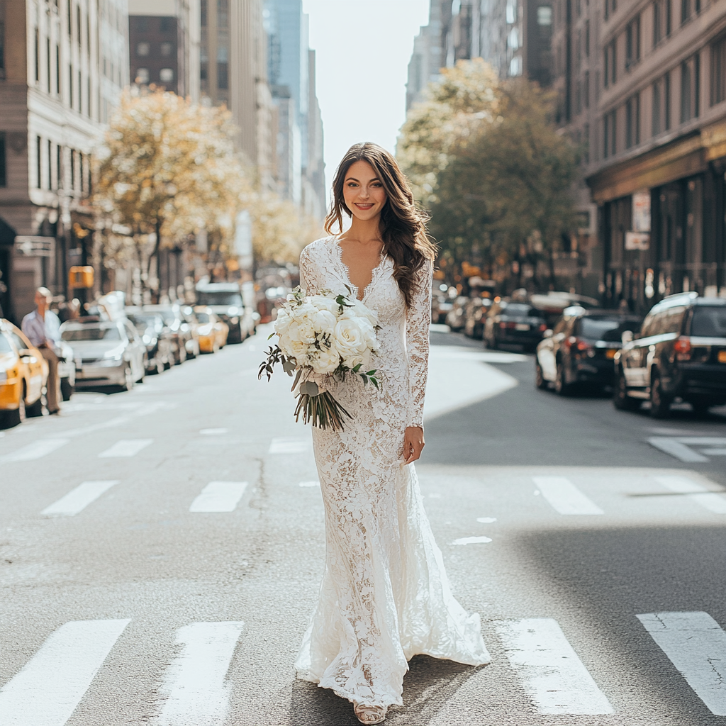 kdurski_86694_bride_in_white_lace_classic_dress_in_new_york_cit_aa7ab57e-7f6e-4dc1-9ff6-f8c68ce88b94