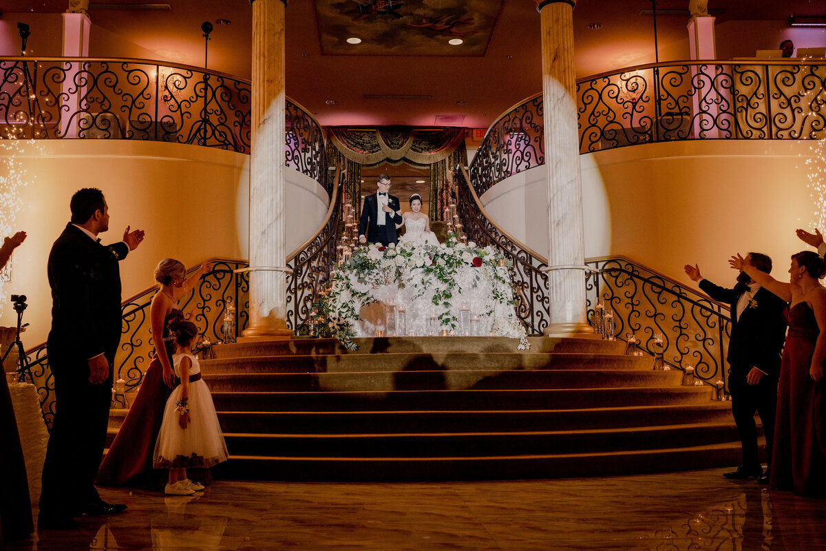 Marie + Tyler Elegant Disney weddings---  20- Reception Grand Marquis Ballroom - 3 - Grand entrance