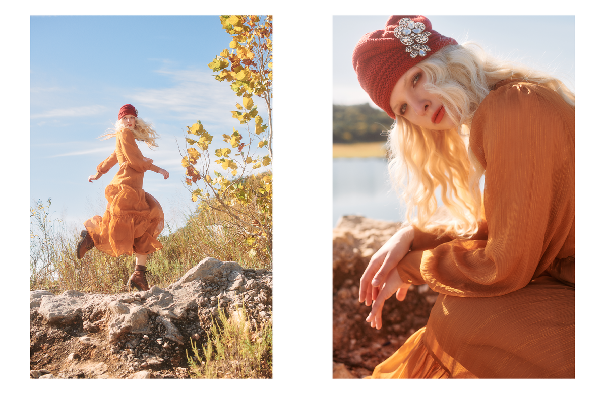 Pump-magazine-fashion-model-dress-beanie