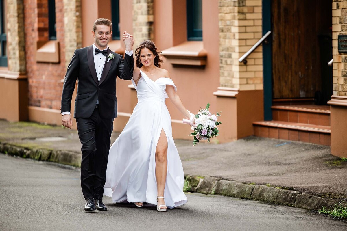 bride and groom Newcastle location photo shoot
