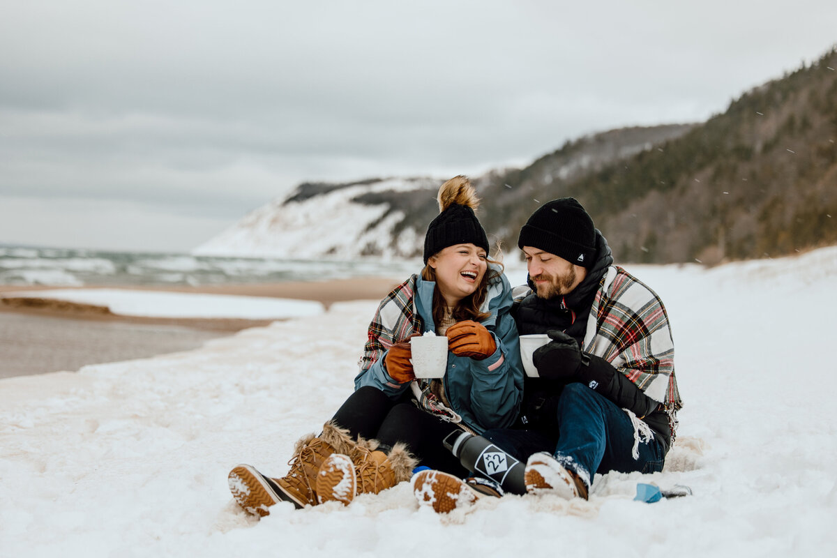 12-18-22 Geoff and Olivia Becker Empire, Michigan winter time by Madi Taylor Photo-24