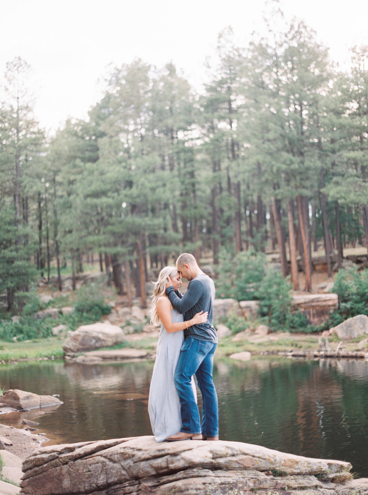 Mimi & Zach | Engagement Session | Woods Canyon Lake, Arizona | Mary Claire Photography | Arizona & Destination Fine Art Wedding Photographer