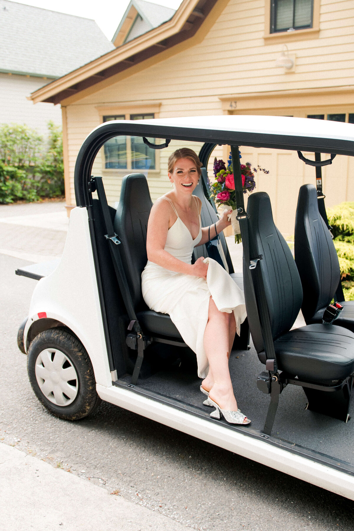 Bride at Roche Harbor Resort Wedding
