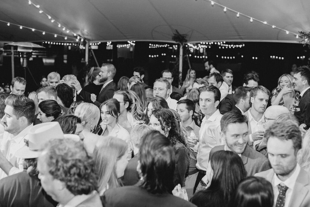 Guests Dancing at Wedding Reception