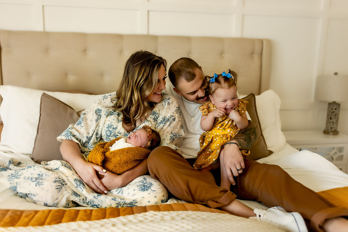Lifestyle newborn session in home | Burleson, TX Newborn Photographer