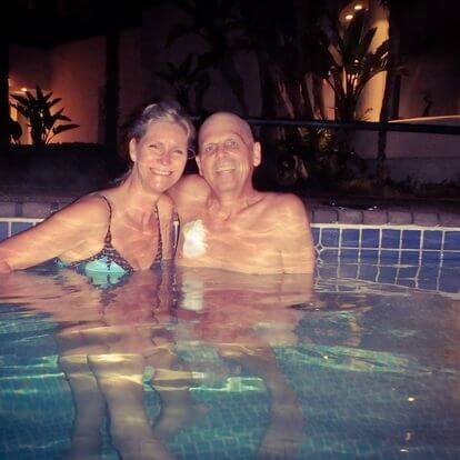 Part 3 - Phillipa and Eric Soaking in the Hot Pool Sanoviv