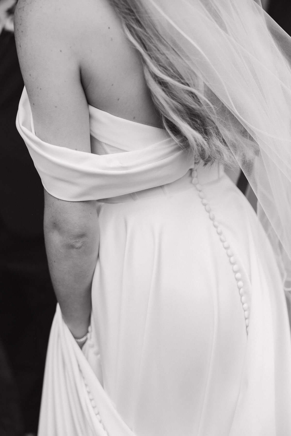 Indianapolis wedding photography bridal dress detail