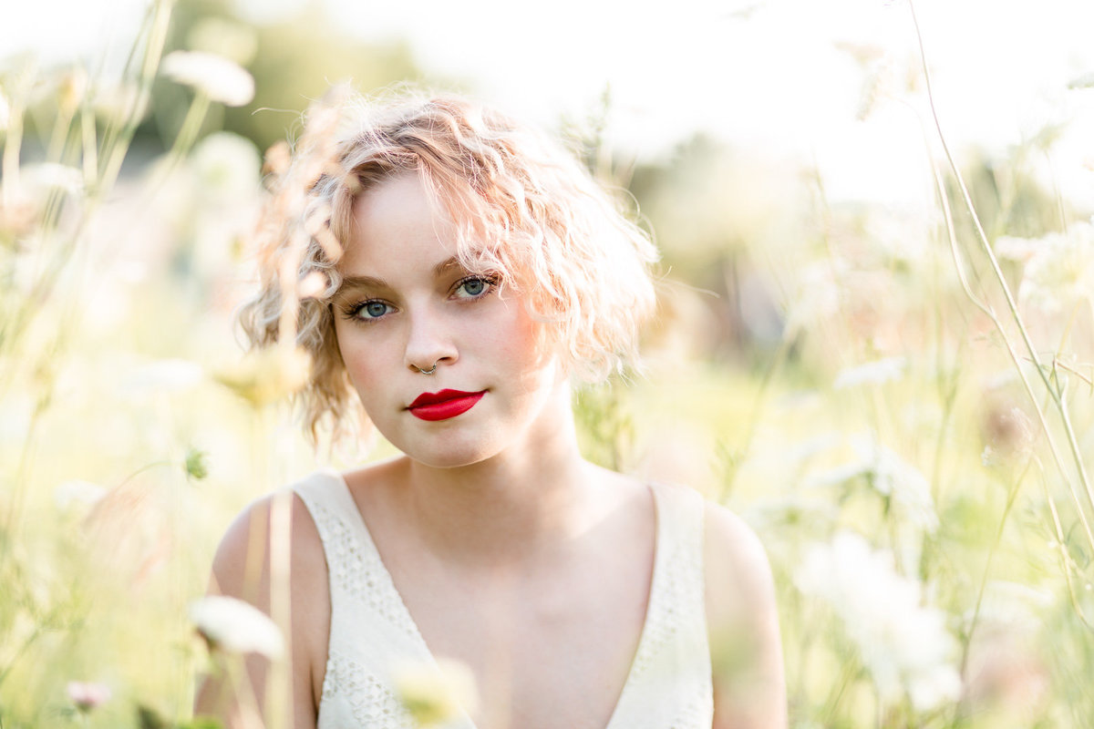 Senior Session in the Sunflower Field