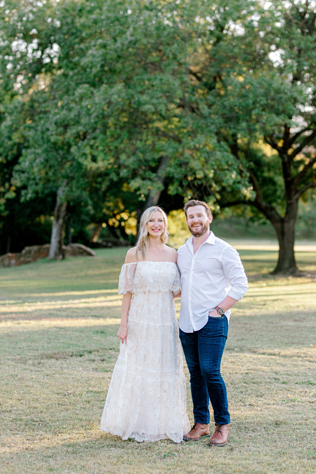 Jessica & Blake Engagement Session at Reverchon Park | Dallas Wedding Photographer-6