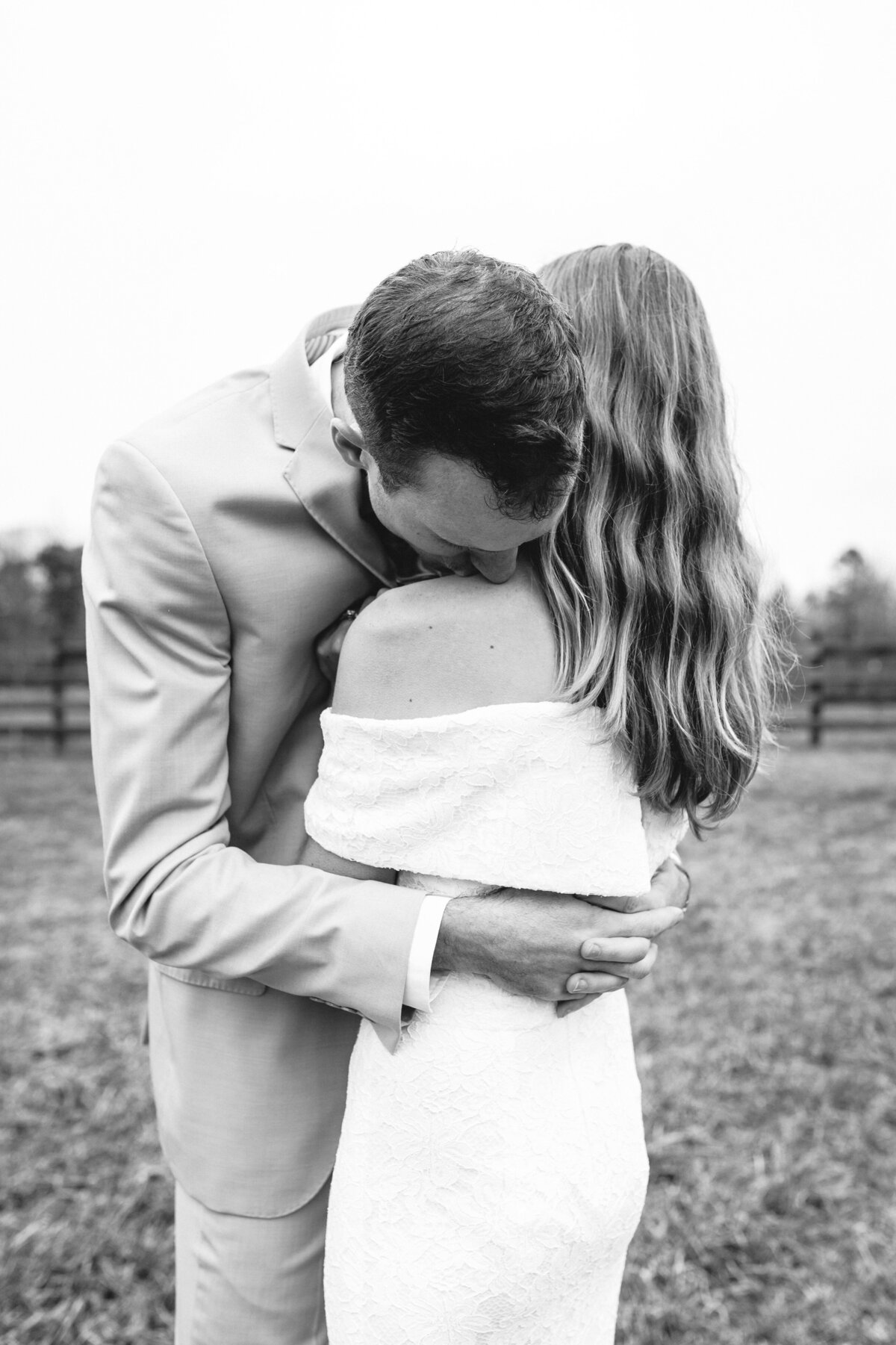 Bride and groom portraits at Historic Red Farm