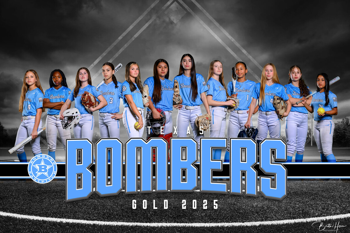 Bombers Gold Softball Sports Photographer near Katy, TX 