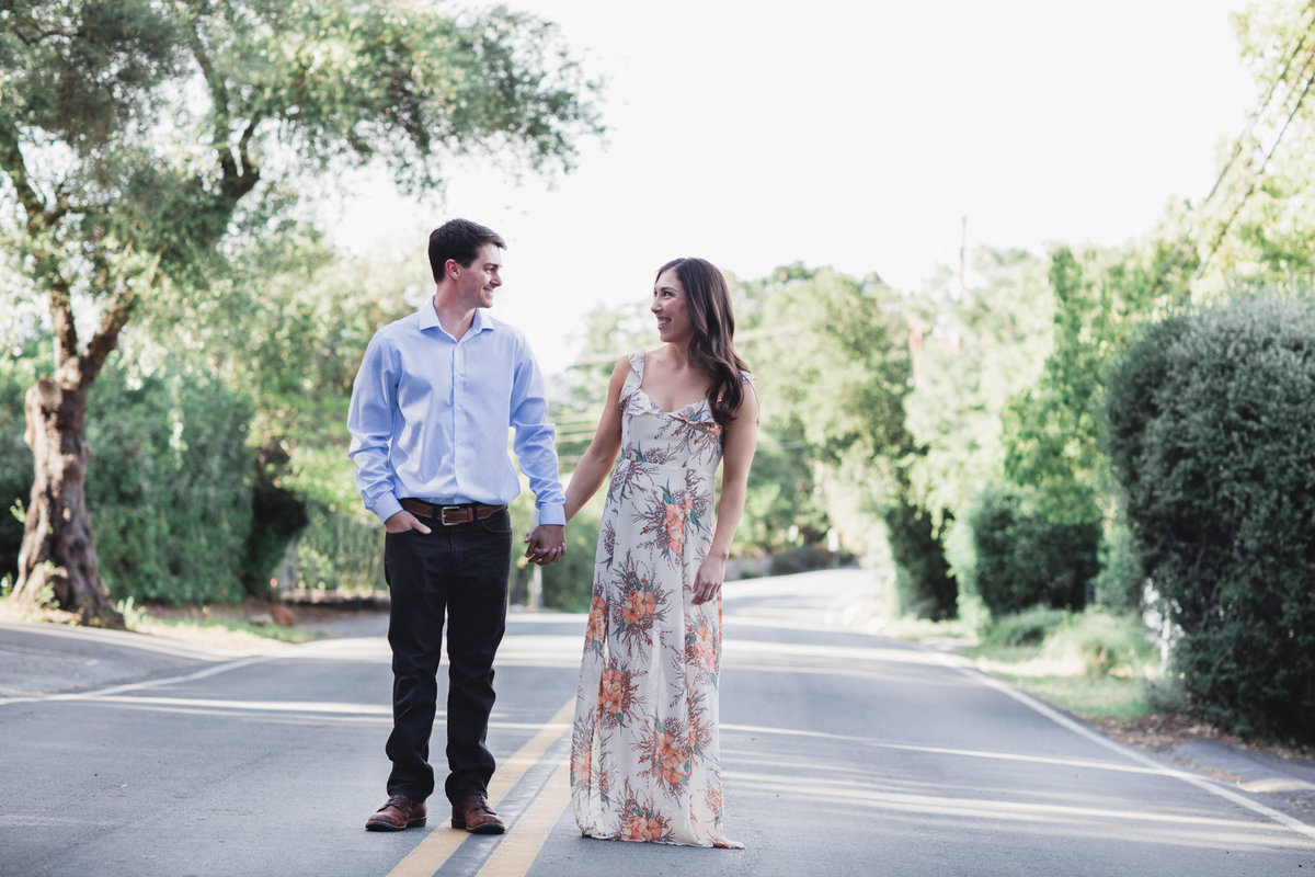 photoshoot bay area outdoor greenery engagement