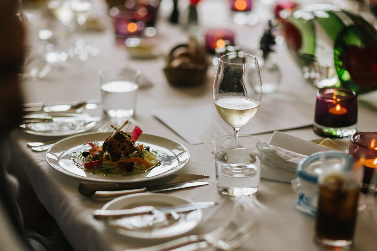 Food and wine at Hotel Endsleigh