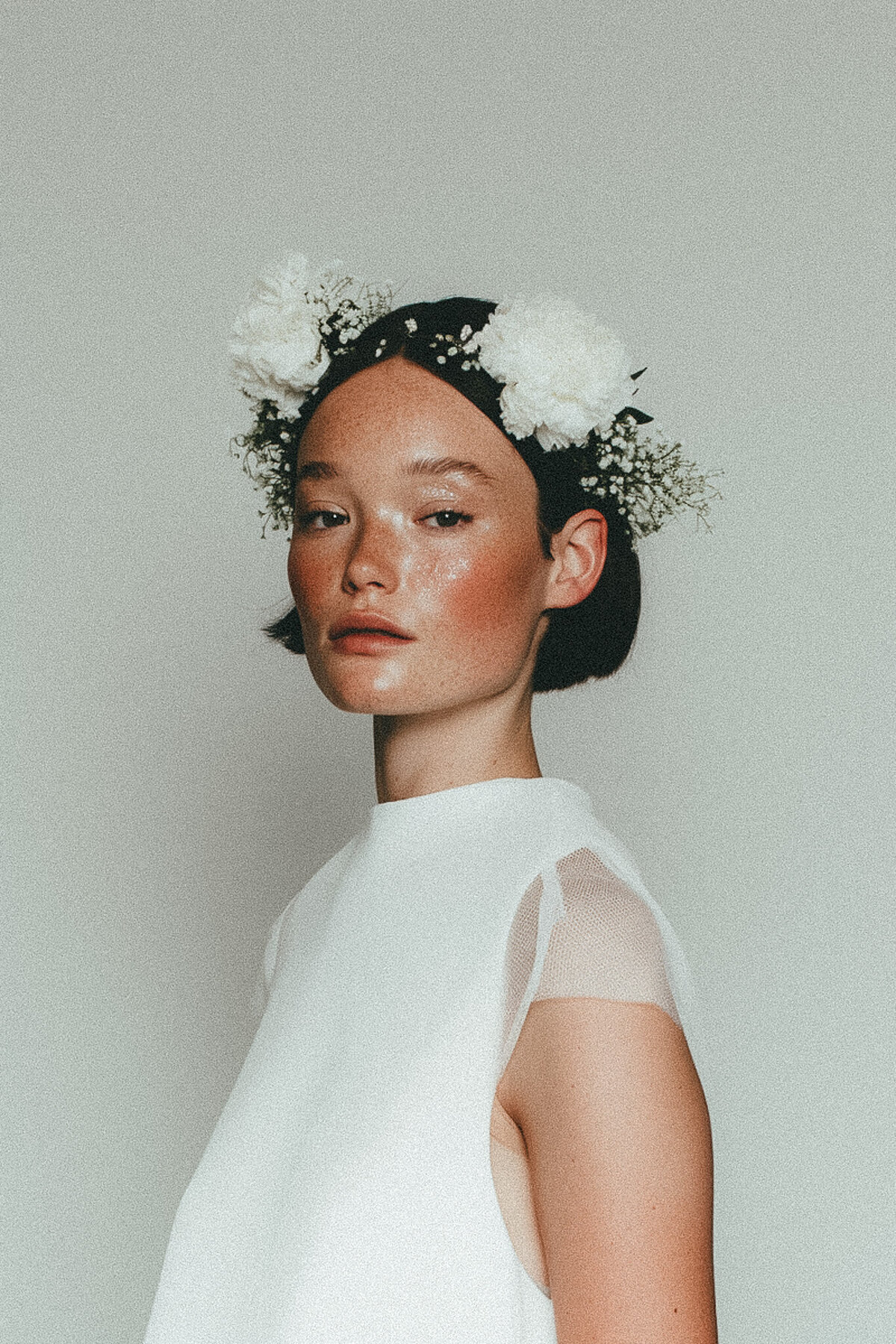 Elegant Floral Portrait