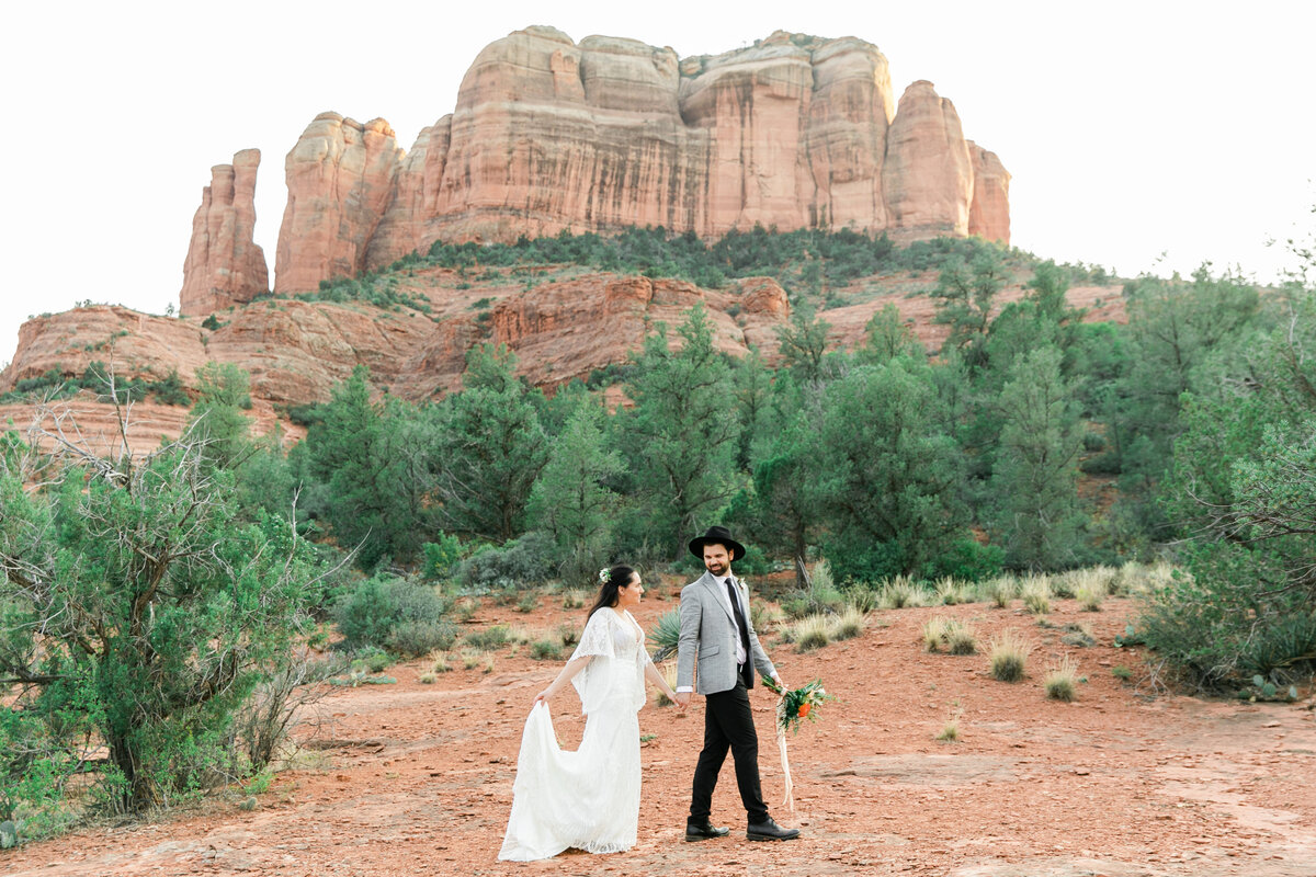 Karlie Colleen Photography - Sedona Arizona Elopement Wedding - Sara & Alfredo-198