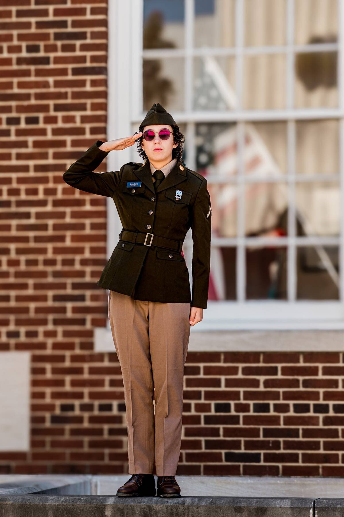 Military style portrait