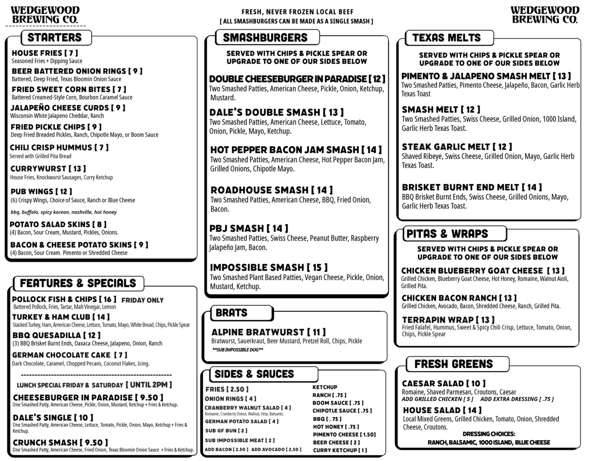 Food Menu, Menu, Food