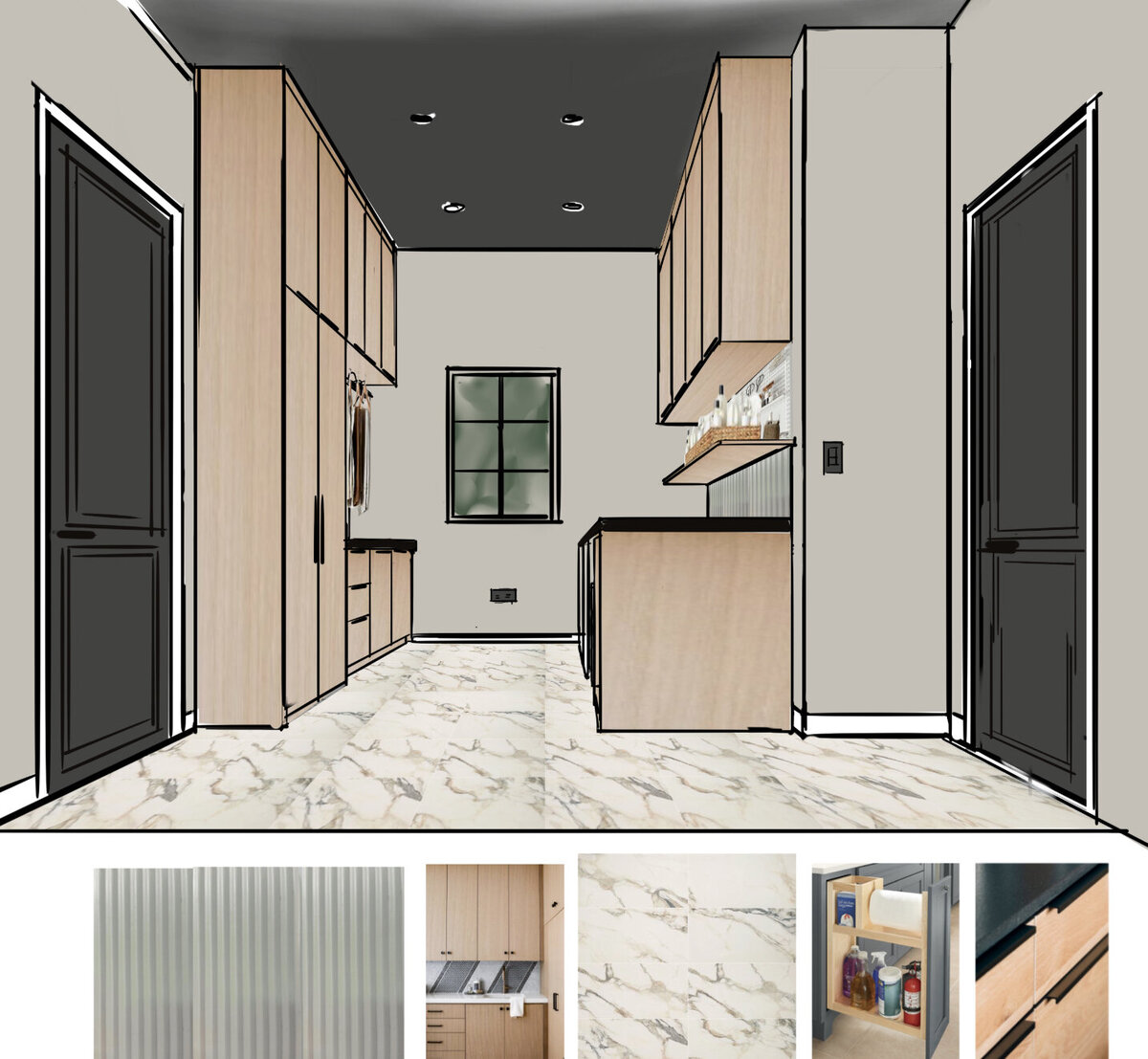 Laundry Mindful Grey Iron Ore Ceiling