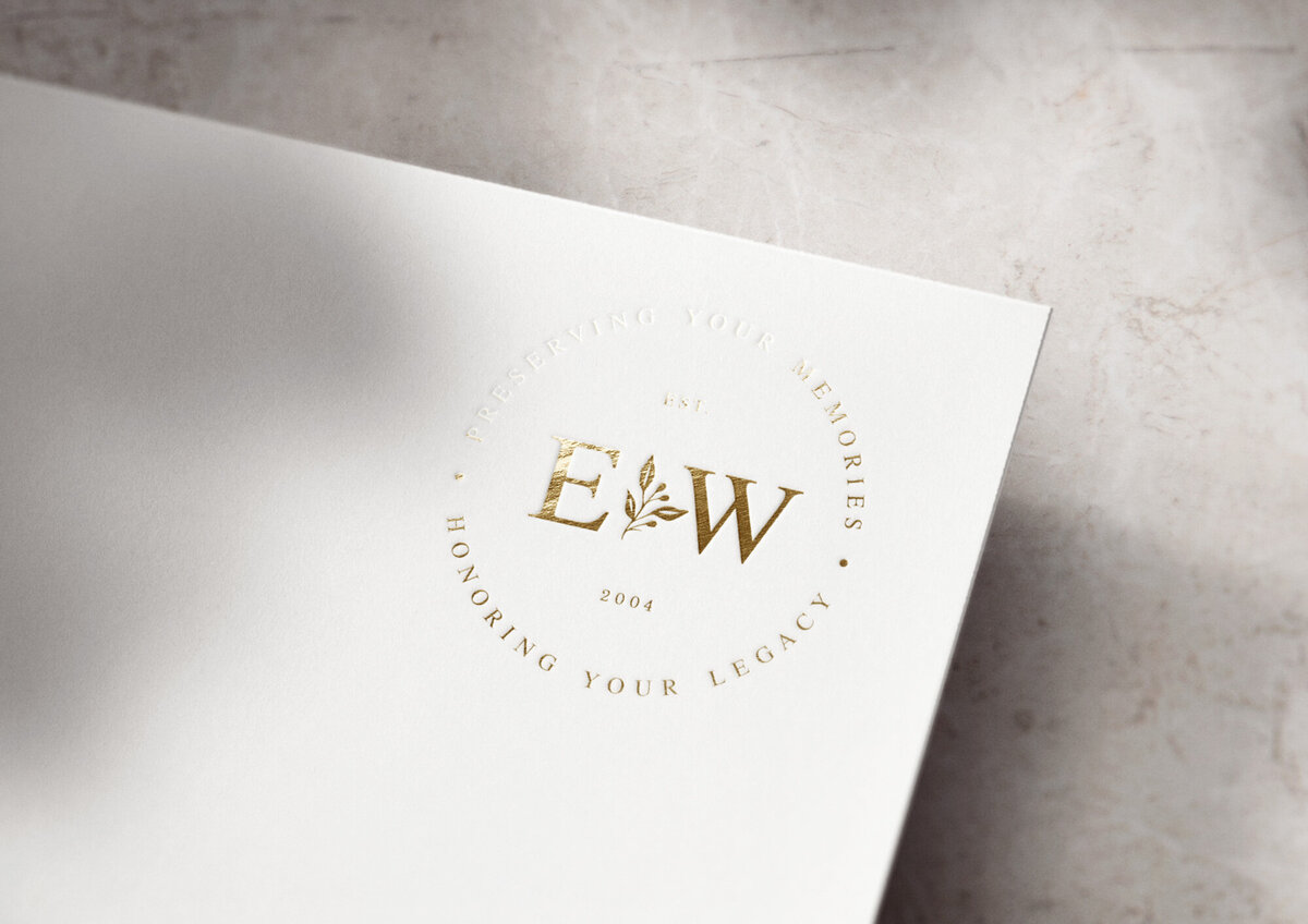luxury monogram logo design for wedding videographer