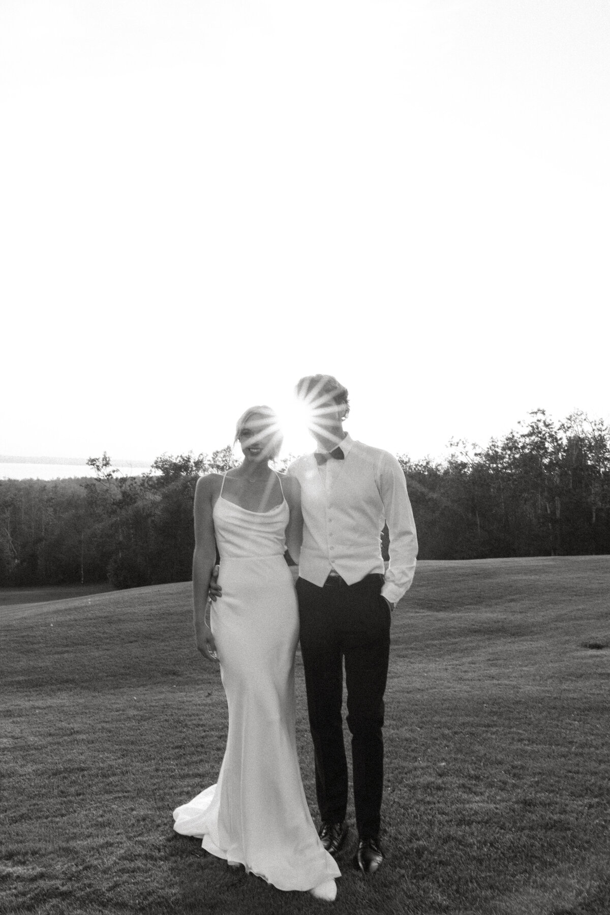 sunset wedding photography