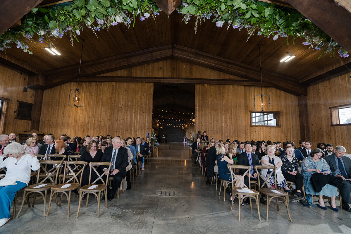 guest at wedding ceremony