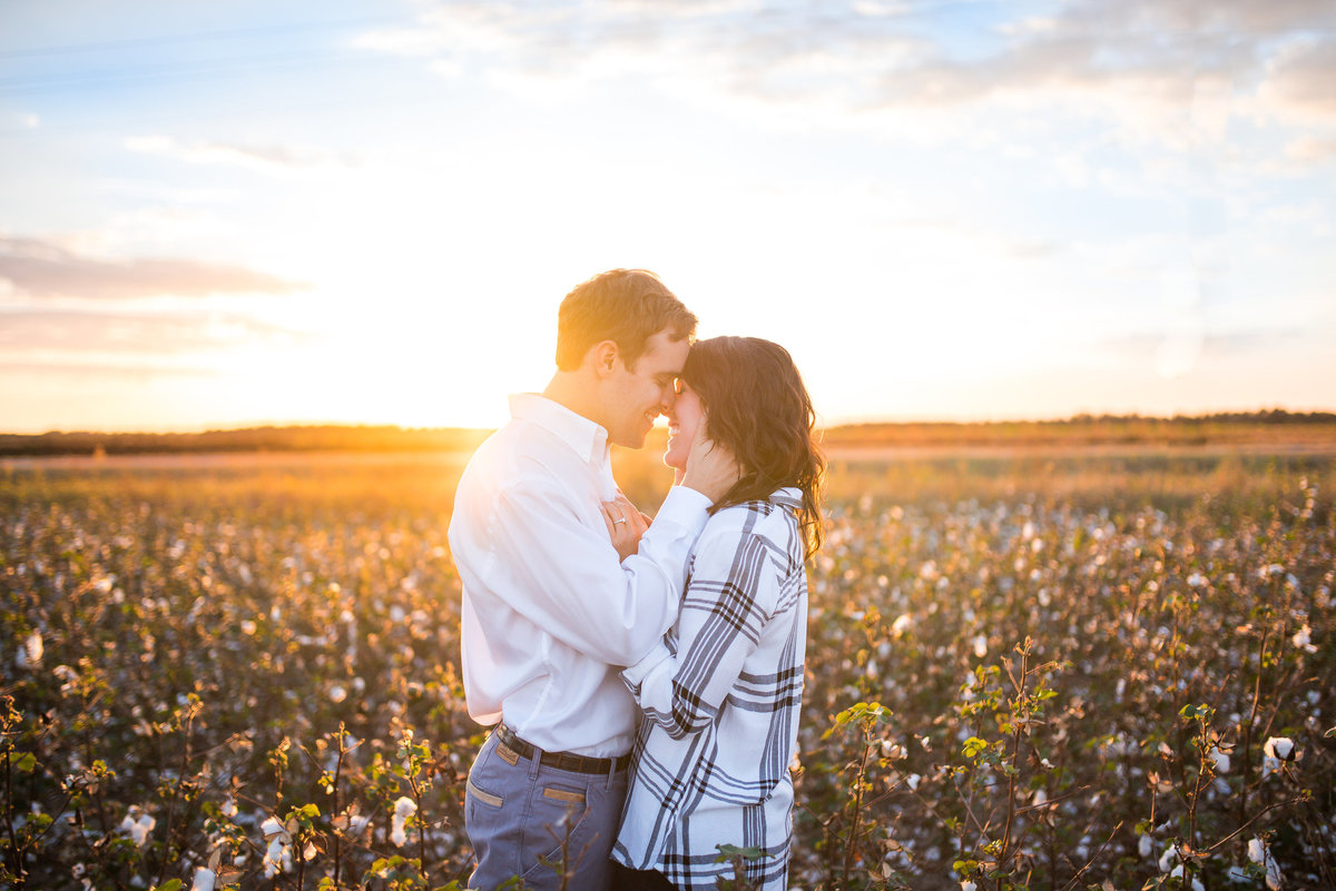 sunset engagement session in georgia