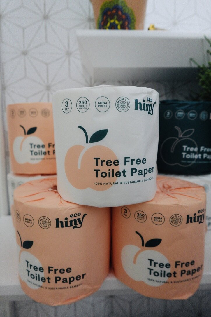 Close up ecohiny on shelf