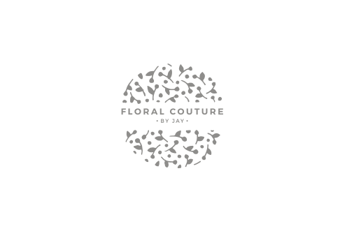 Modern floral pattern brand logo for Floral Couture