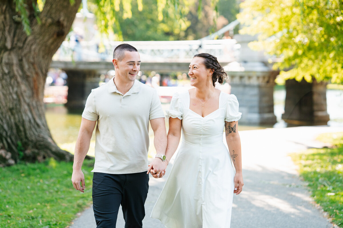 Romantic Boston engagement photography featuring emotional, editorial-style couple portraits.