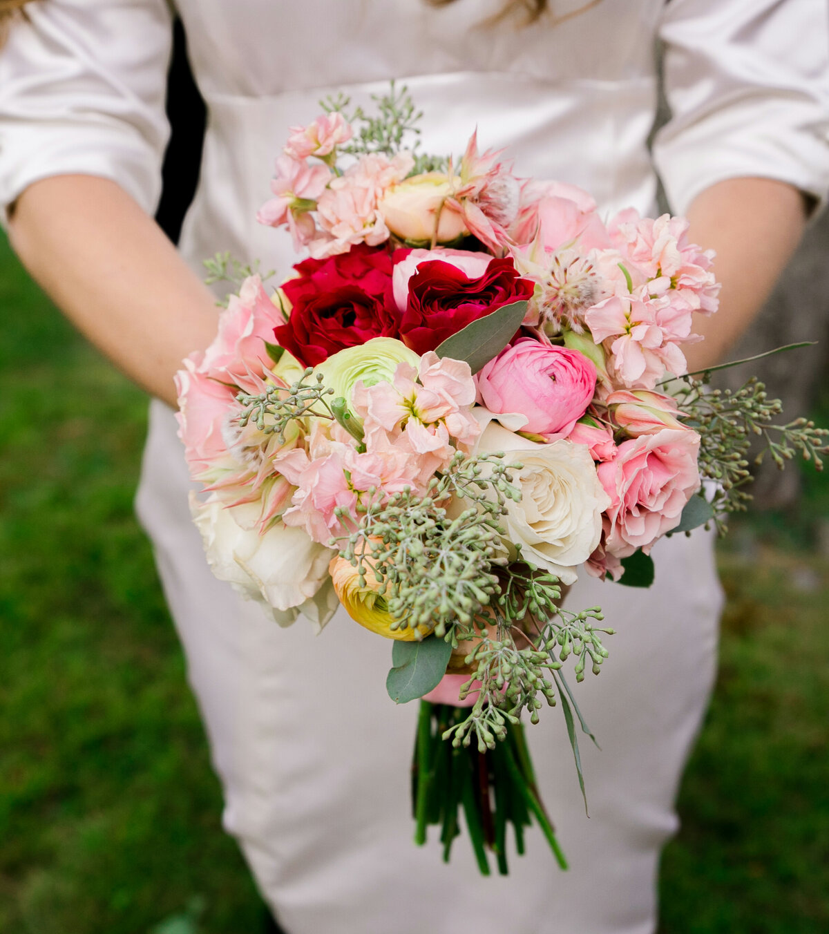Bride Flower Bouquet | Taken by Maine Wedding Photographer